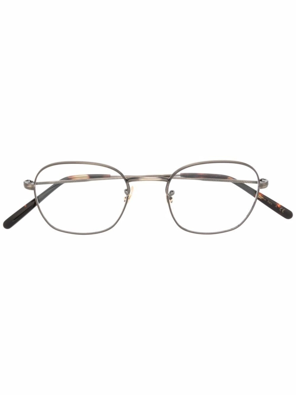 

Oliver Peoples очки в круглой оправе, коричневый