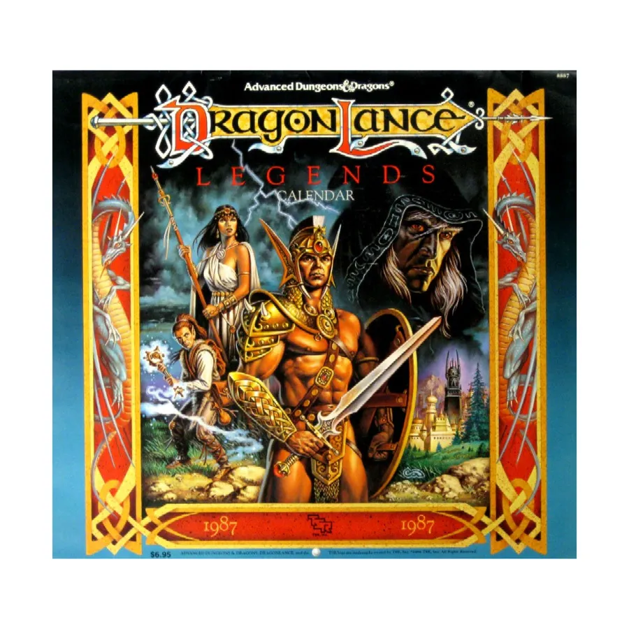 

Календарь Копья Дракона на 1987 год, Dragonlance - Calendars, Software & Miscellaneous