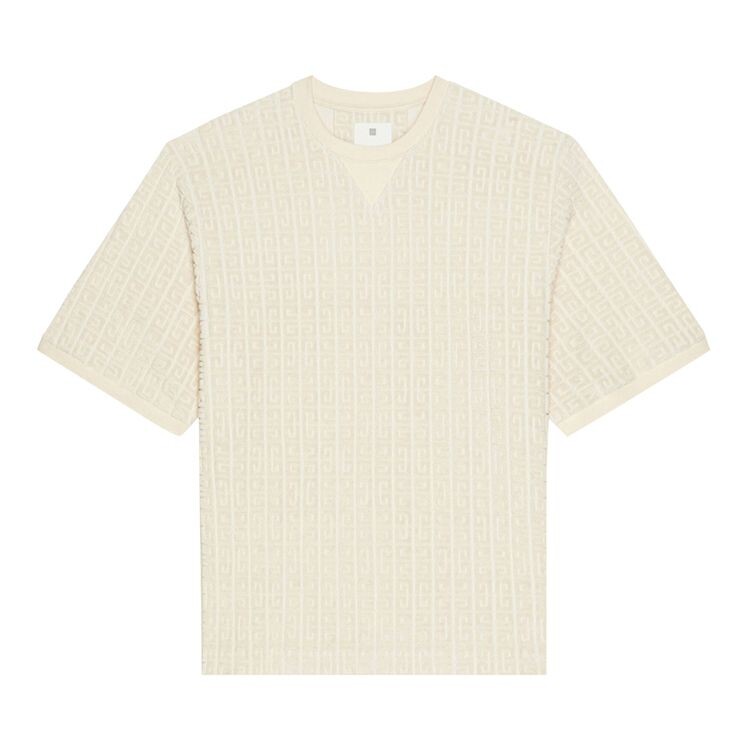 

Футболка Givenchy Towelling Short-Sleeve Tee Ivory, белый