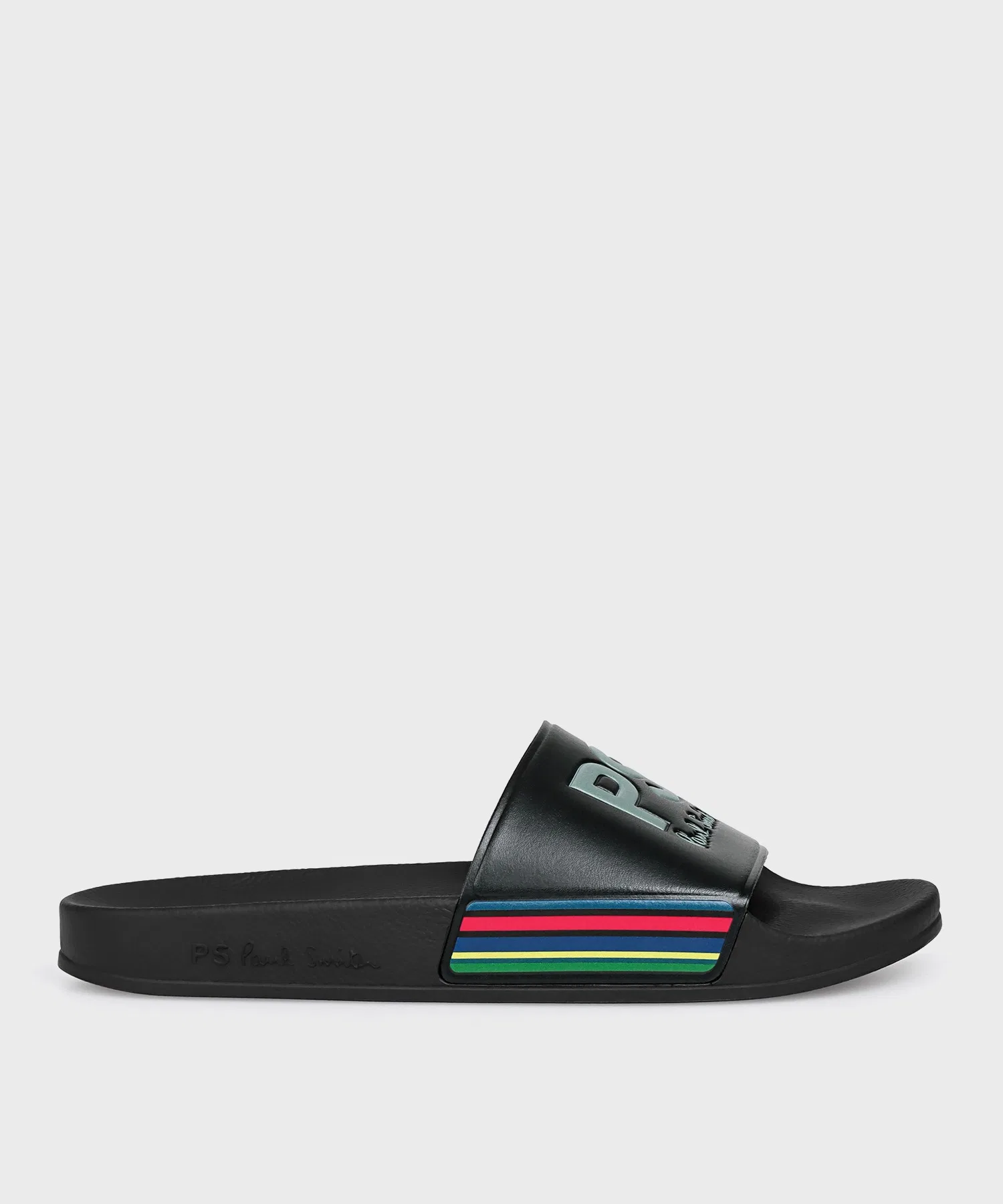 Мужские сандалии PS Paul Smith с логотипом и зеброй чёрные