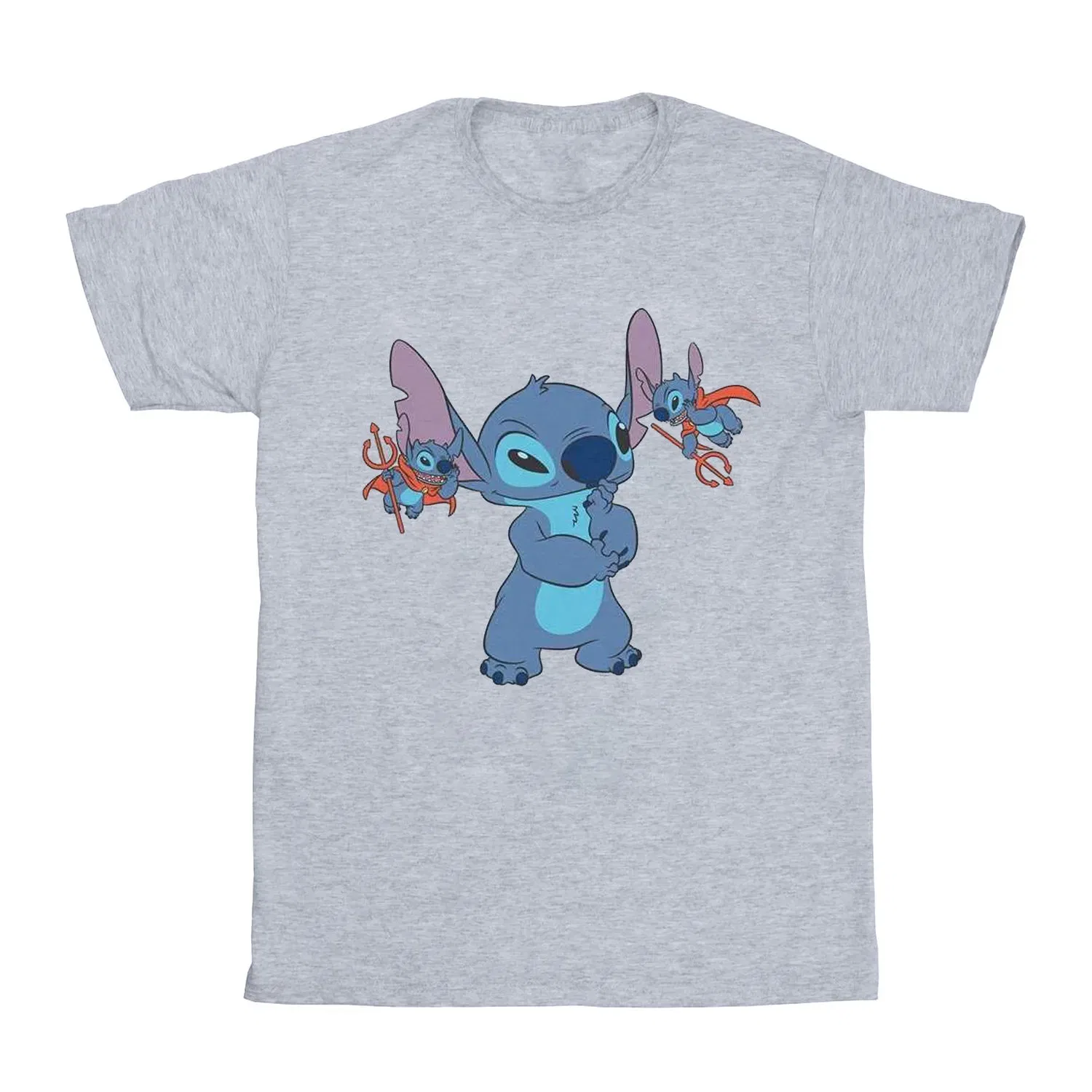 Футболка с принтом Lilo & Stitch Disney, серый — фото 3
