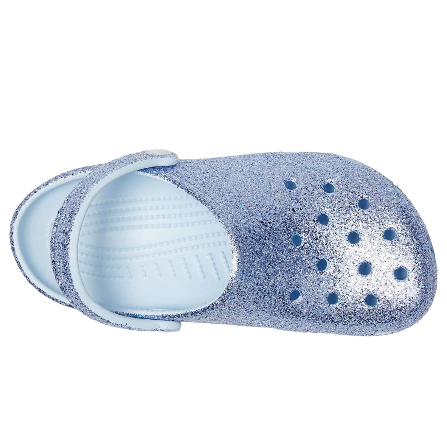 Детские сабо Crocs Classic Chunky Glitter Clog Glitter Blue 211939-4WK — фото 2
