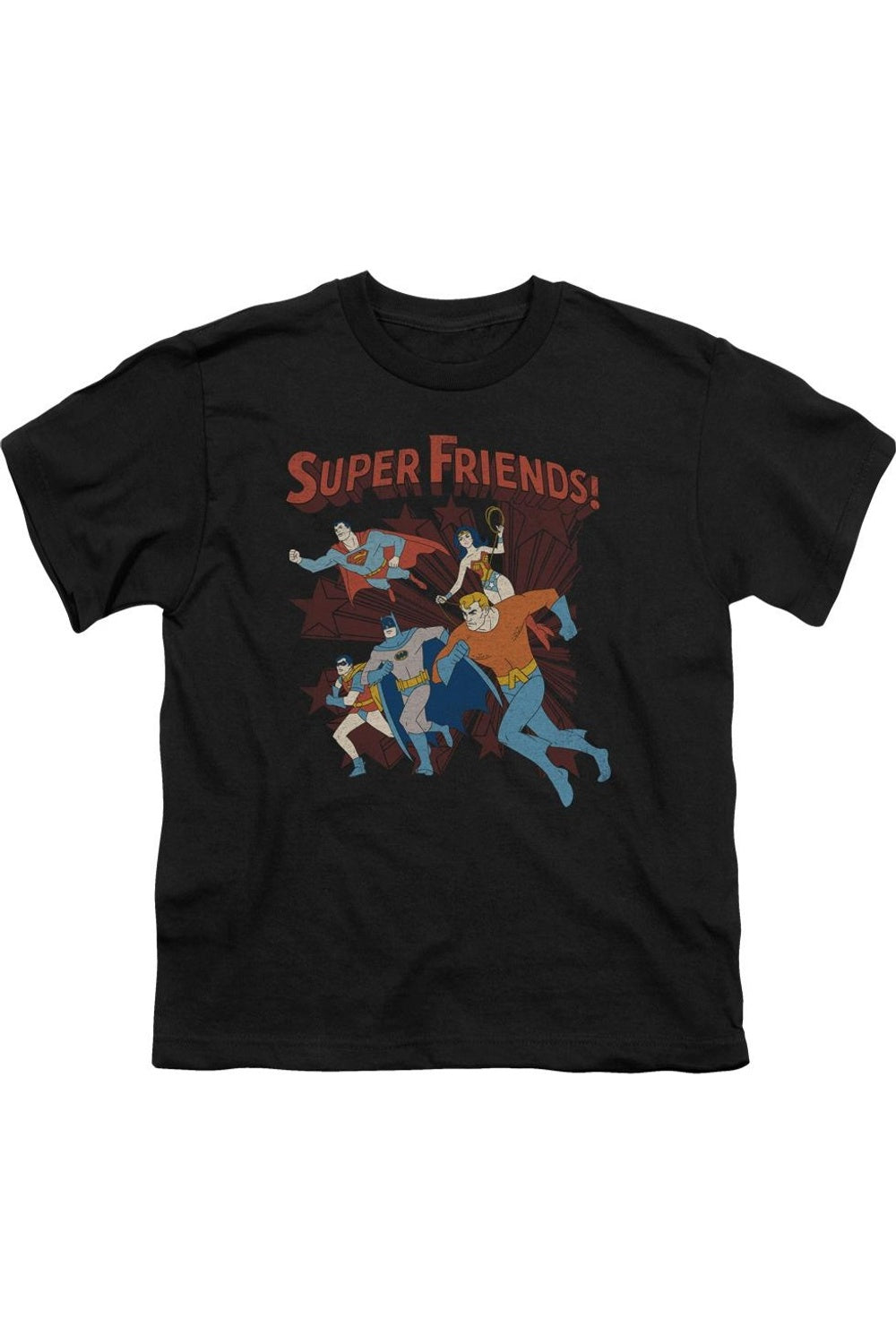 

Футболка с коротким рукавом для детей DC Comics Super Running Gildan, черный