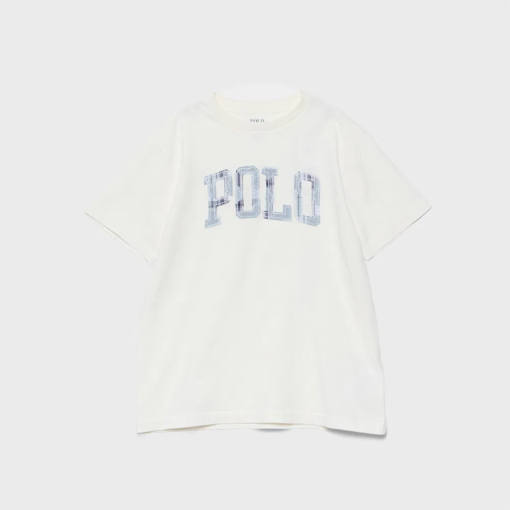 Детская футболка из хлопкового джерси с логотипом белая от Polo Ralph Lauren Children