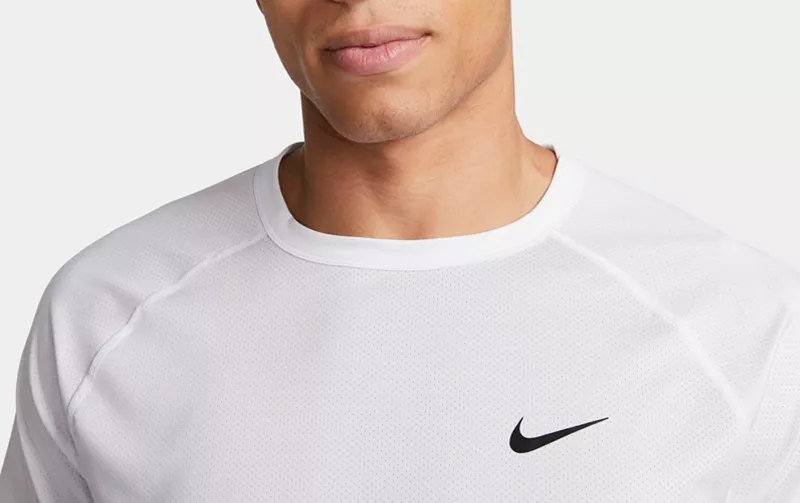 Мужская футболка для фитнеса с короткими рукавами Nike Dri-FIT Ready, белый — фото 4