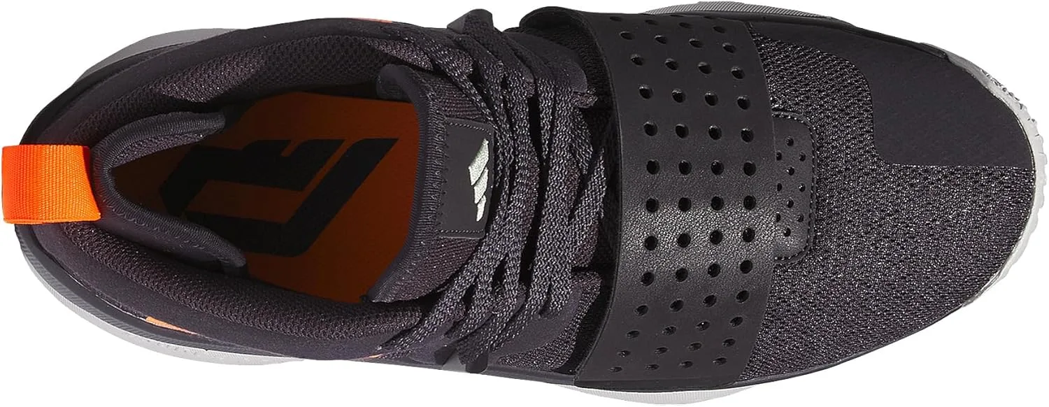 Баскетбольные кроссовки Adidas Dame 8, черный/оранжевый — фото 4