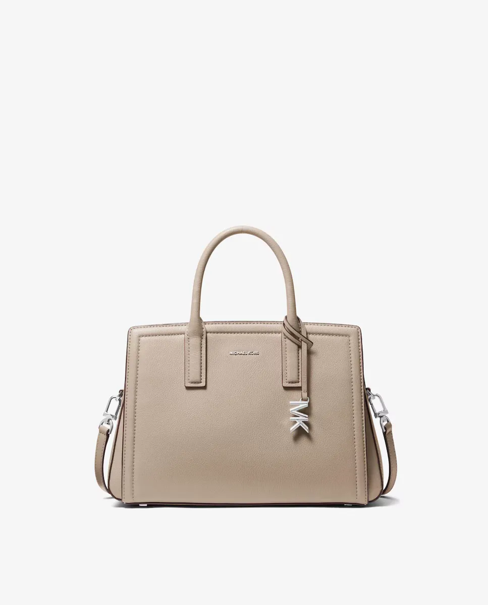 

Laila женская кожаная сумка-сэтчел через плечо Michael Michael Kors, кремовый