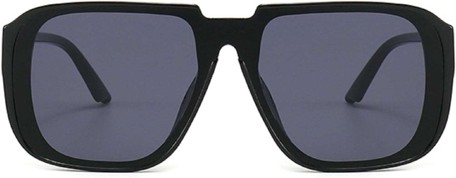 

Ретро мужские квадратные солнцезащитные очки-пилот для женщин и мужчин, модные винтажные роскошные солнцезащитные очки цвета шампанского с защитой от УФ-излучения UV400 mincl, Black