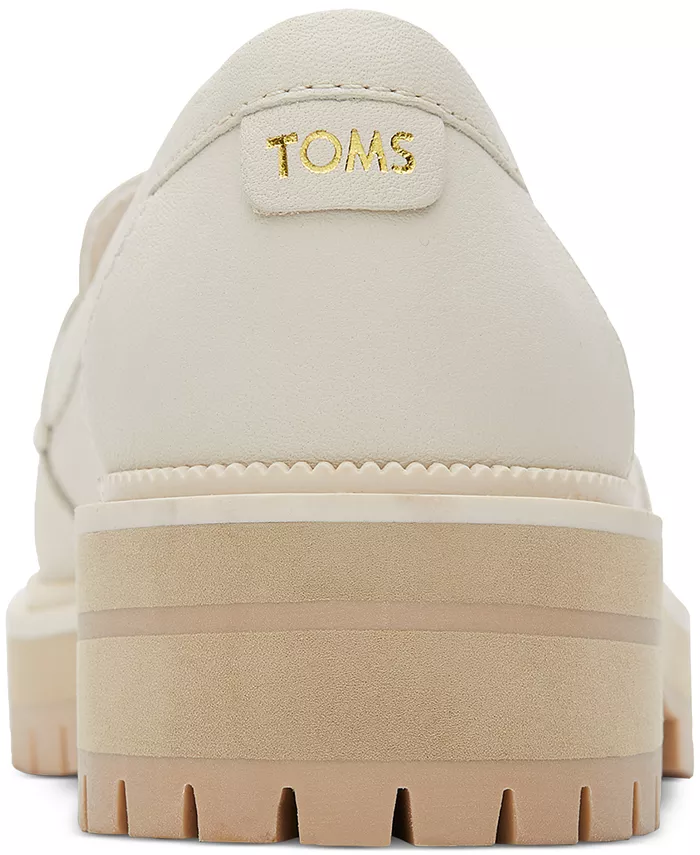 Женские лоферы Cara на массивной подошве TOMS, белый — фото 3