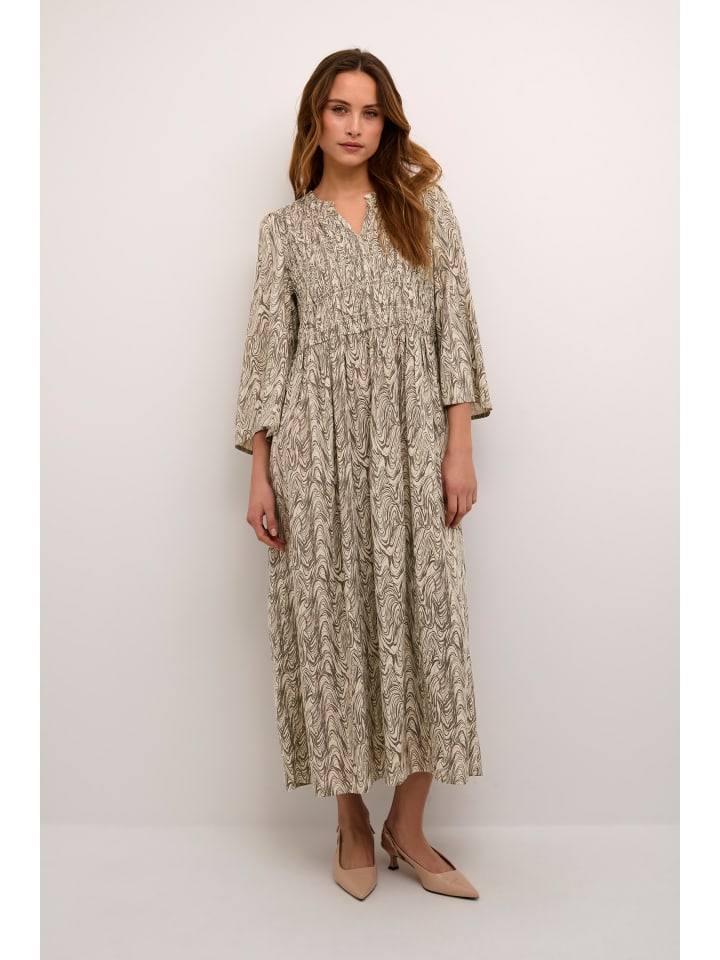 

Платье BPofelia, классический крой, песочный оттенок, органический принт Kaffe