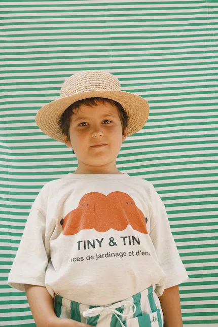 Футболка с принтом Tiny&tiny Graphic Tee Tinycottons, белый