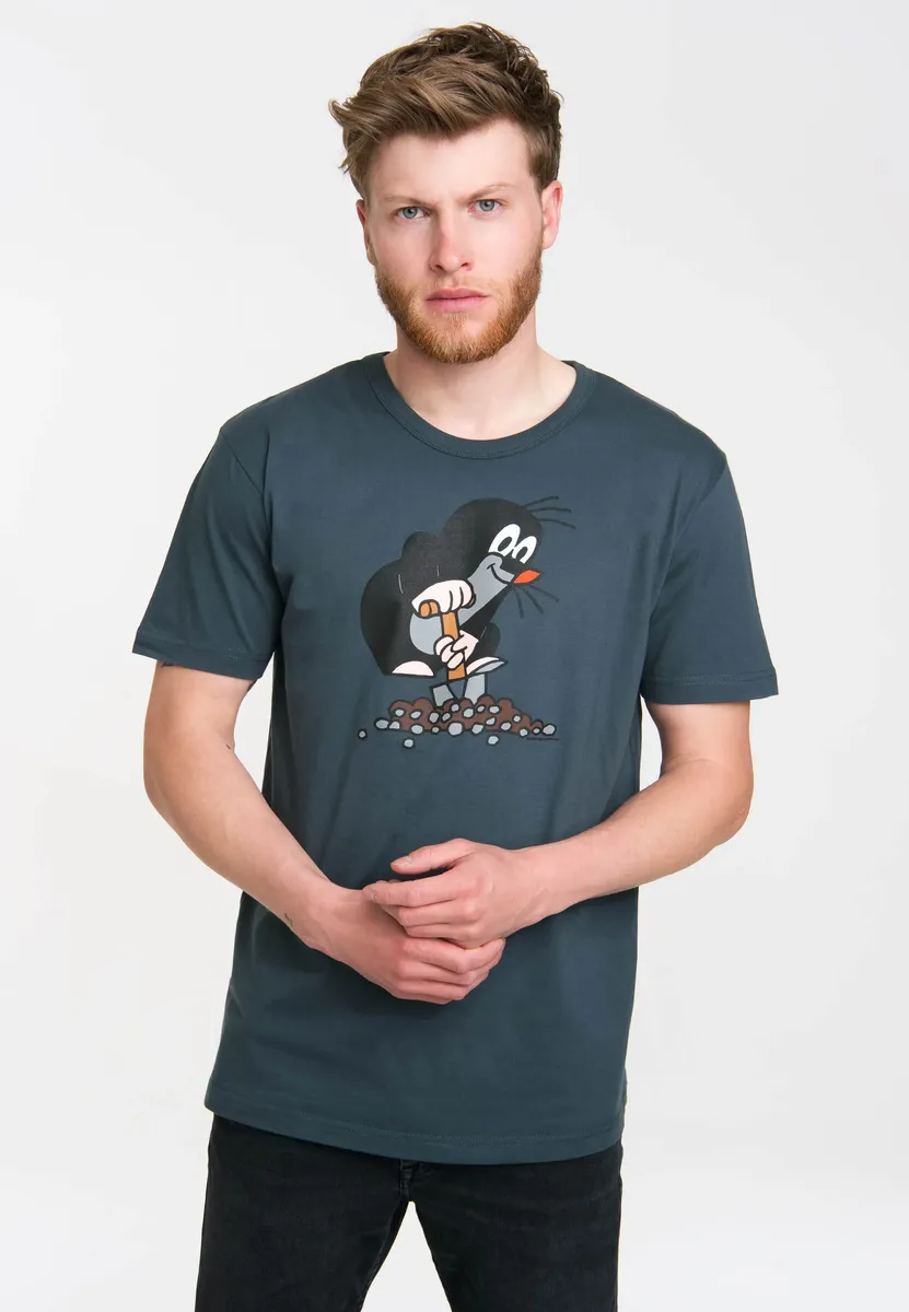 

Logoshirt Футболка "Крот", с лицензионным оригинальным дизайном, синий