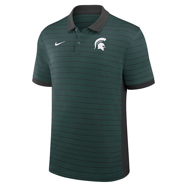 Мужская зеленая футболка Michigan State Spartans 2025 Early Season Coaches Sideline Victory Stripe Dri-FIT Nike — фото 3