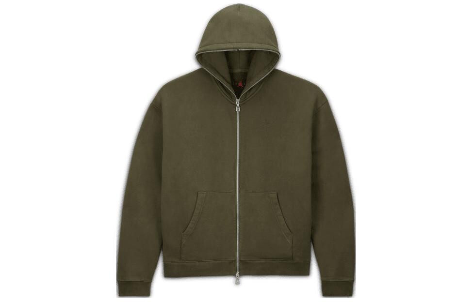 

Толстовка с капюшоном X Travis Scott на молнии Jordan, зеленый