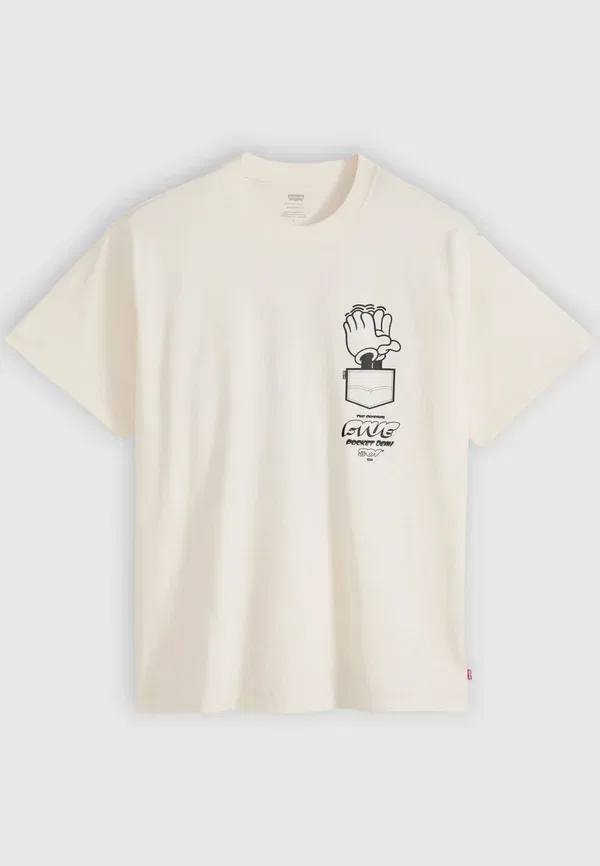 Футболка с принтом Levi's Vintage fit tee print t-shirt, цвет белый — фото 4