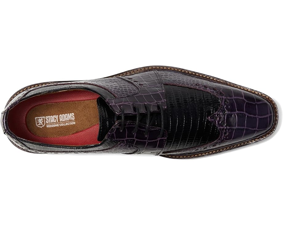 Мужские оксфорды Stacy Adams Travato Wingtip Lace-Up, Purple Multi — фото 2