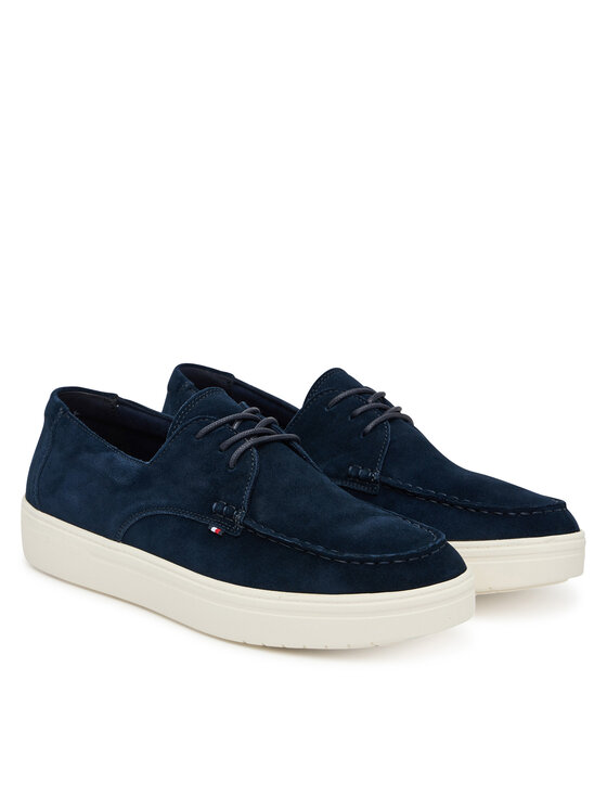 Полуботинки Casual Suede Stitch Toe Hybrid FM0FM05707 Tommy Hilfiger, синий — фото 2