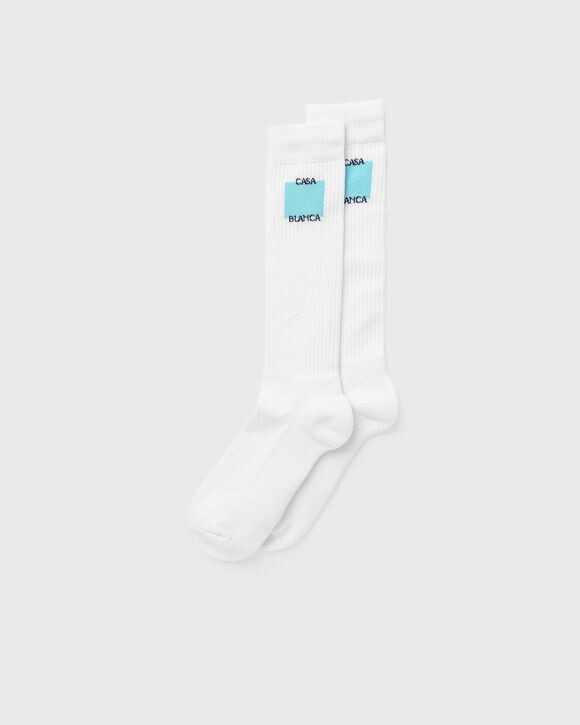 

Носки Casablanca Mid Calf Ribbed Sport Sock, цвет casa logo