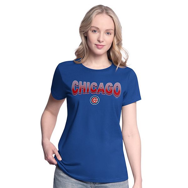 

Женская футболка и худи Chicago Cubs в цвете royal/bright heather ceramic G-Iii 4Her By Carl Banks