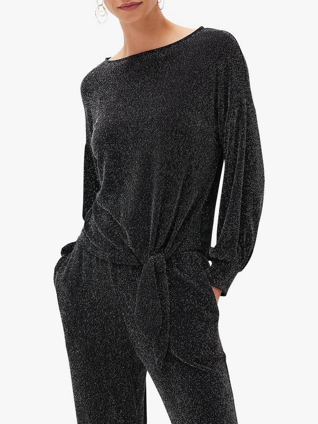 

Топ Saskia Shimmer с асимметричным подолом Phase Eight, Black/Silver