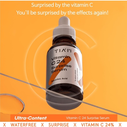 Сыворотка Tia'm — Tiam Vitamin C24 Surprise Serum Осветляющая для лица и увлажняющий с витамином С — фото 2