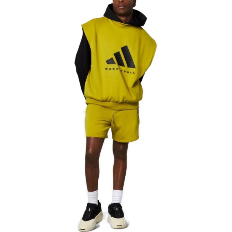 Толстовка унисекс оливково-зеленая Adidas, оливково-зеленый — фото 3