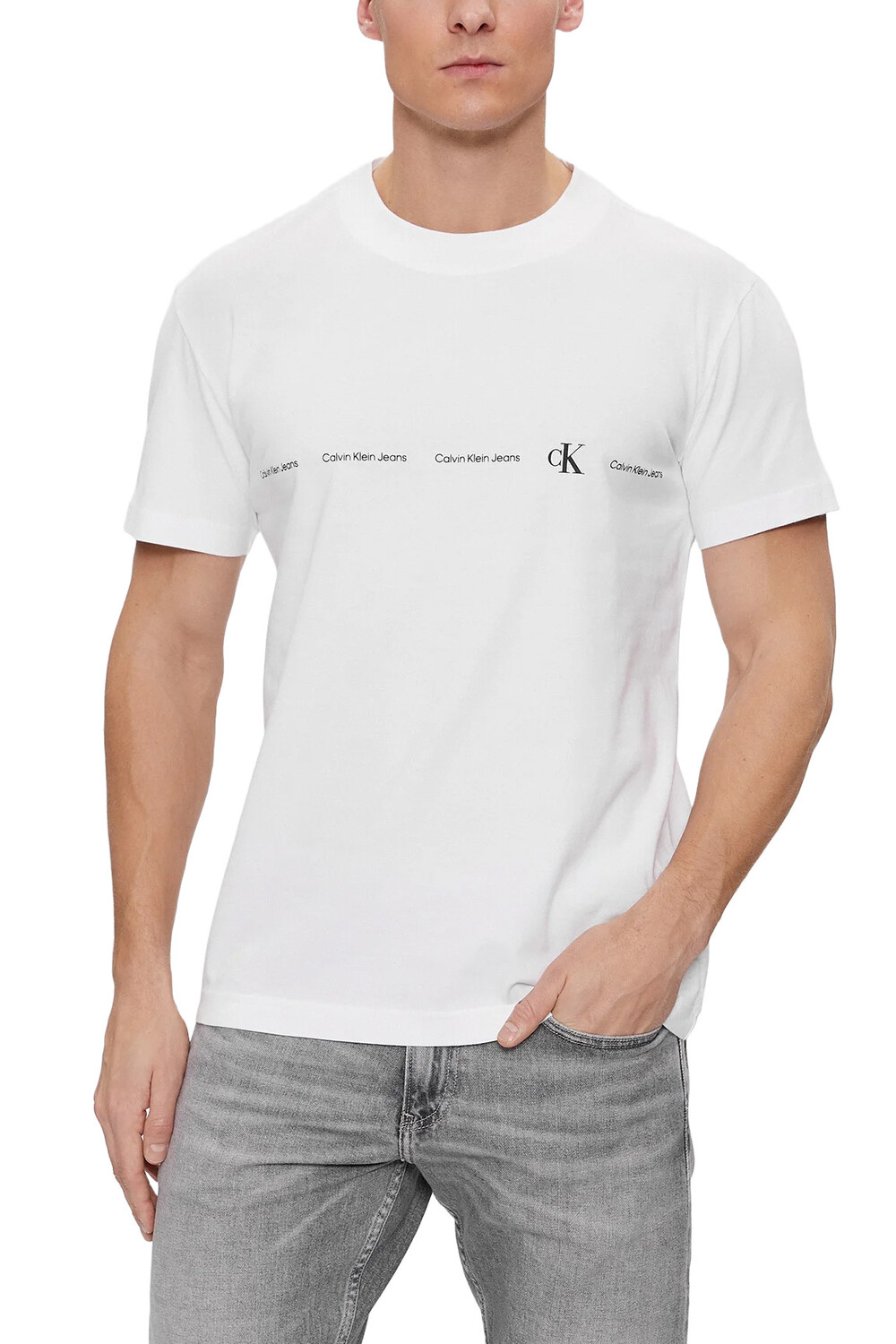 

Футболка мужская Calvin Klein Jeans с принтом, белый
