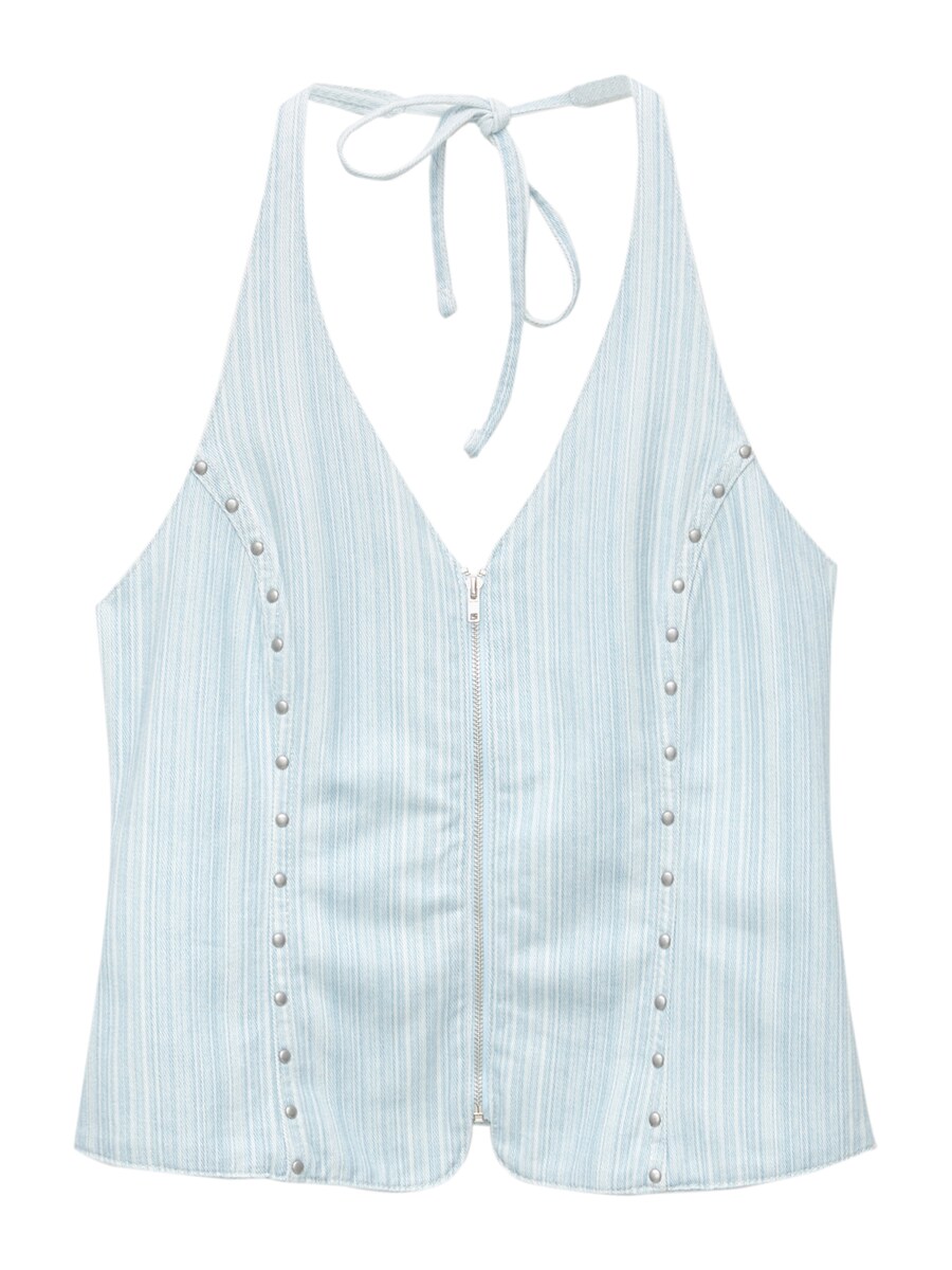 

Топ Pull&Bear Pull&Bear , Pastel blue/Light blue