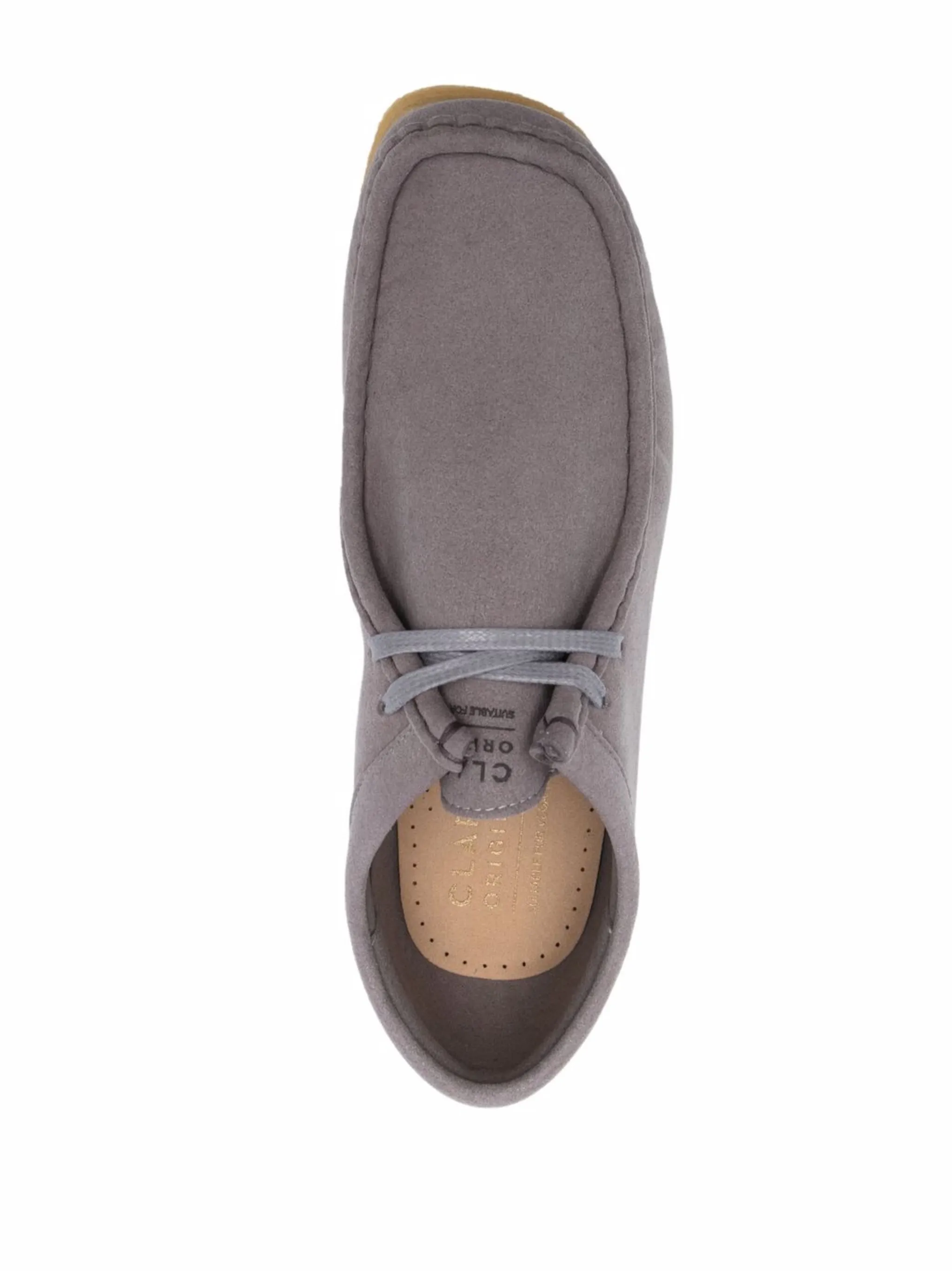 Топсайдеры на шнуровке с логотипом Clarks Originals, серый — фото 4