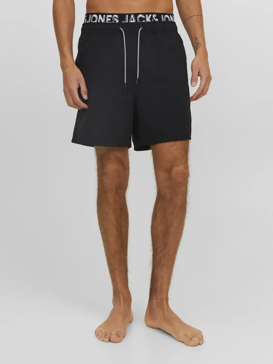 

Шорты для плавания Jack & Jones "JPSTFIJI JJSWIM DB WB ​​LY SN", черный