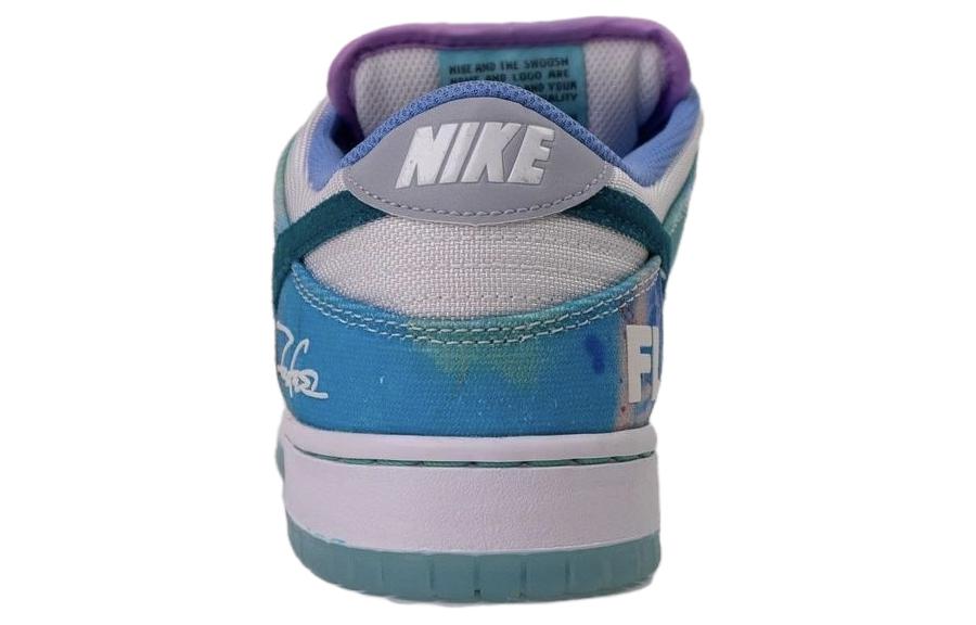Futura Laboratories X SB Dunk Low Nike, бело-голубой — фото 4