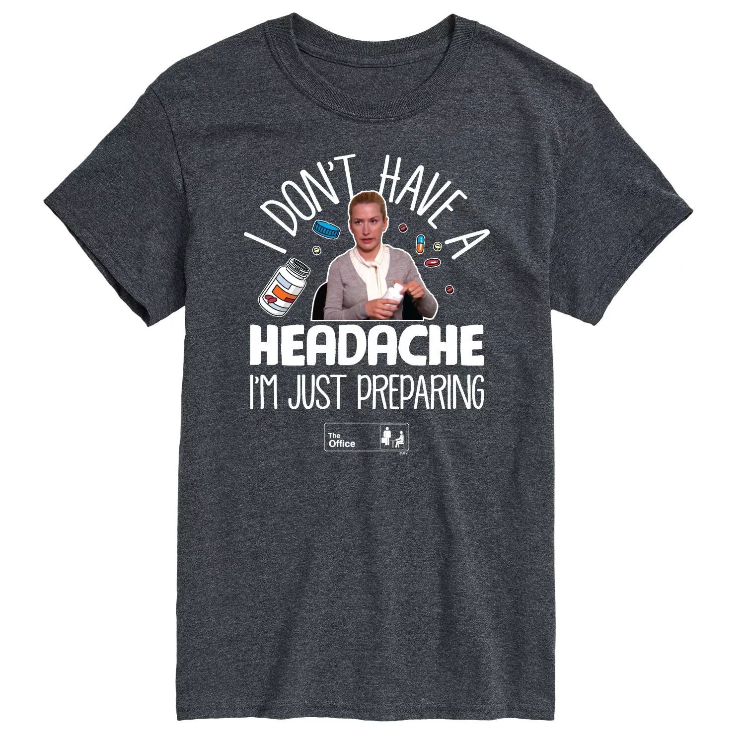 

Мужская футболка The Office от головной боли Licensed Character