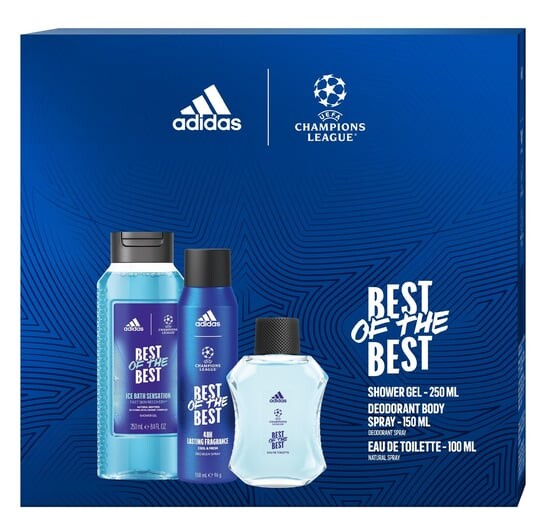 

Лига Чемпионов УЕФА, Best Of The Best, Подарочный набор косметики, 3 шт. Adidas