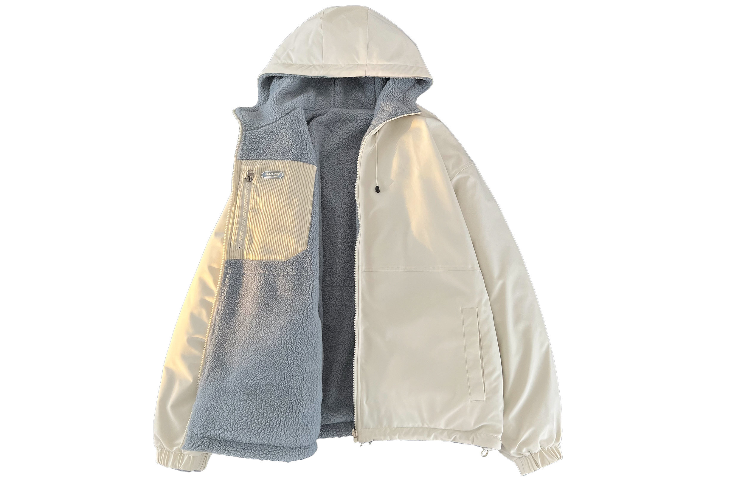 

Пуховик серии "Покоряющий ветер и волны" унисекс WARRIOR, бежевыйаприкот[Reversible Hooded]