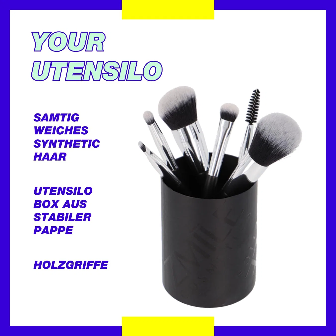 Набор веганских кистей для макияжа ZMILE COSMETICS Your Utensilo "Brushes" Zmile Cosmetics — фото 4