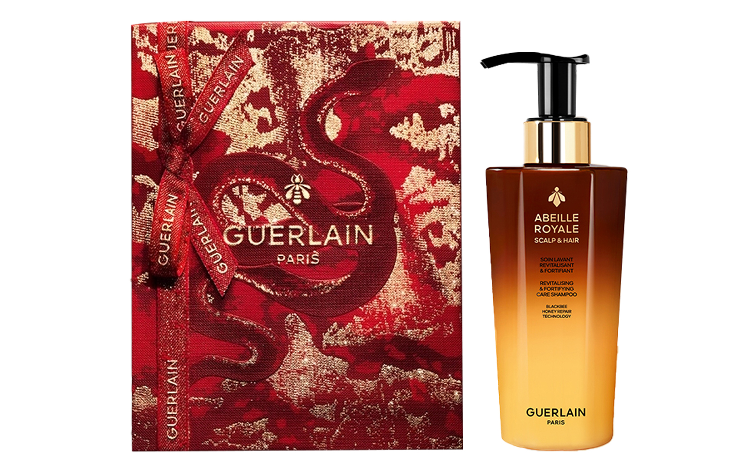 

Jiaolan новогодняя лимитированная королевская пчела шампунь для восстановления очищение против ломкости 290ml GUERLAIN