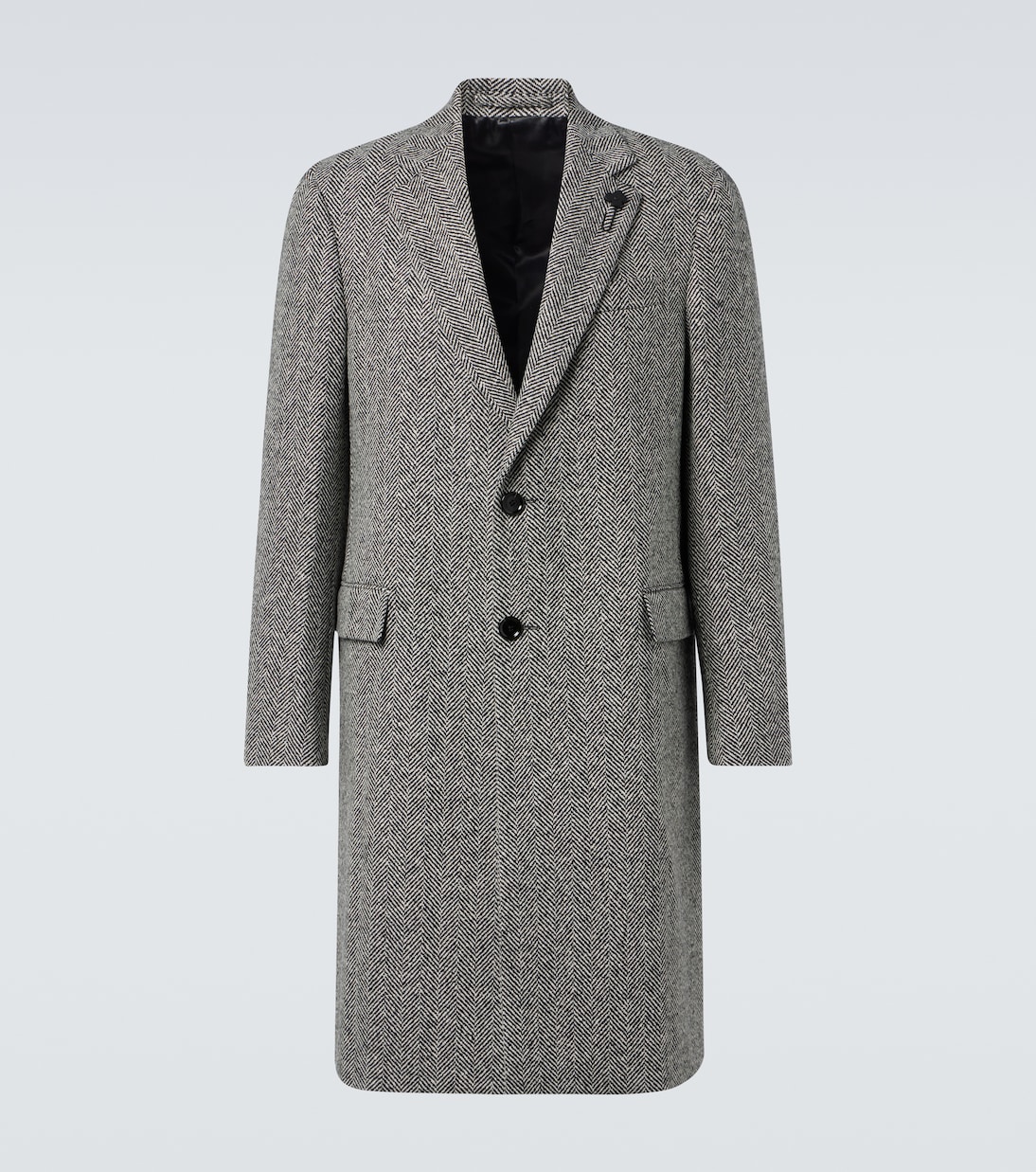 

Твидовое пальто из чистой шерсти Virgin Wool Lardini, Black White, Белый, Твидовое пальто из чистой шерсти Virgin Wool Lardini, Black White
