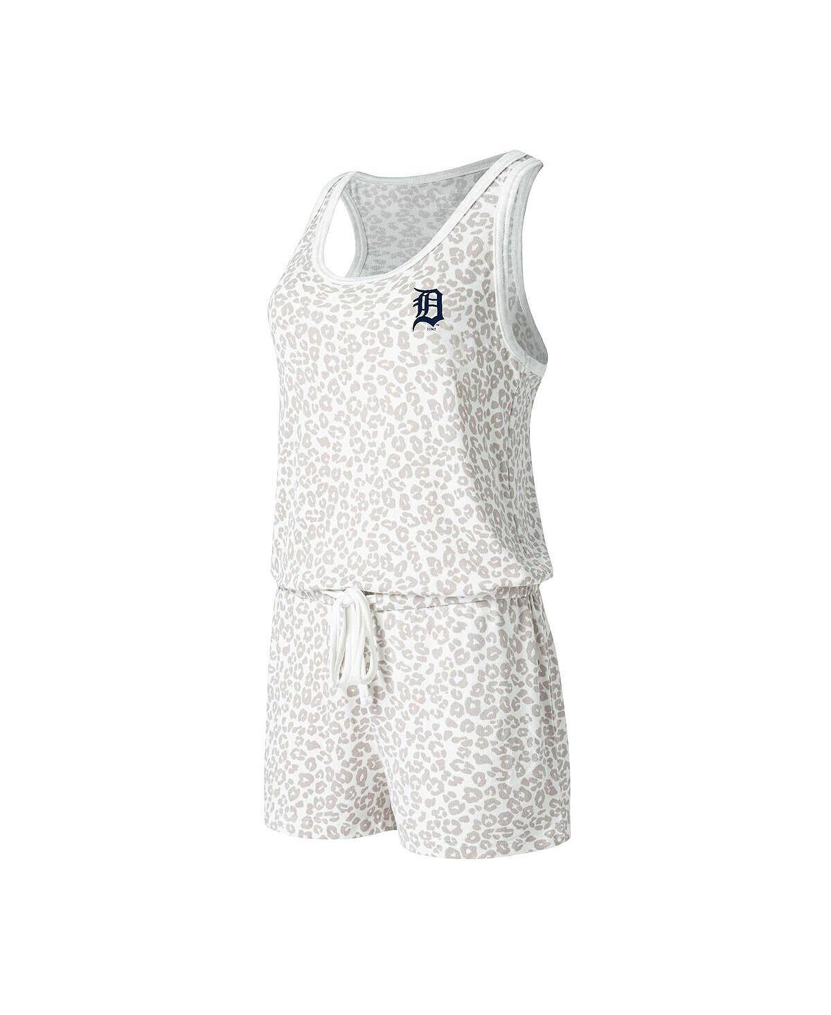 

Женский кремовый вязаный комбинезон Detroit Tigers Montana Hacci Concepts Sport