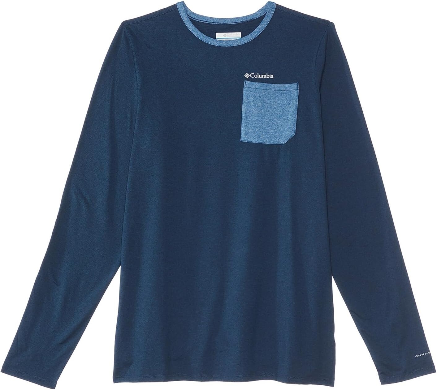 

Рубашка Columbia Kids Tech Trail Long Sleeve Shirt, цвет Collegiate Navy/Bright Indigo