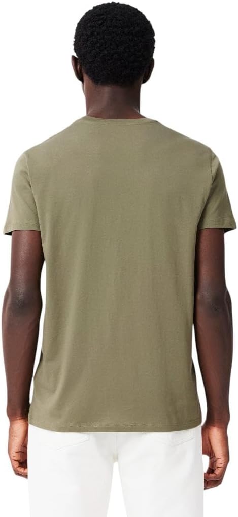 Футболка Lacoste, мужская, из Pima хлопка, Хаки — фото 3