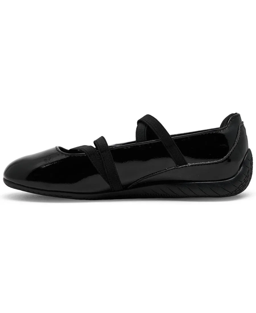 Повседневные балетные туфли Speedcat Ballet Glossy Mary Jane для девочек от Finish Line Puma, черный — фото 2