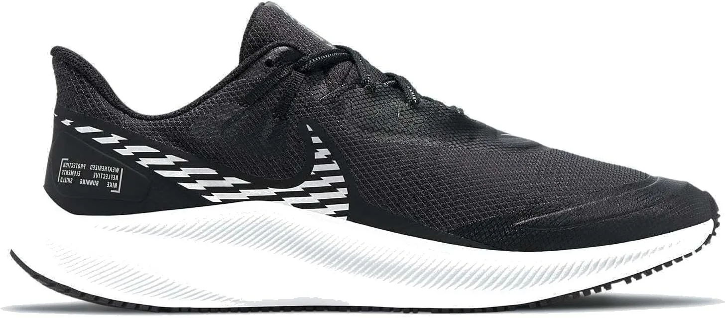 Кроссовки NIKE Quest 3 Shield для мужчин (тренировочные), белый/черный