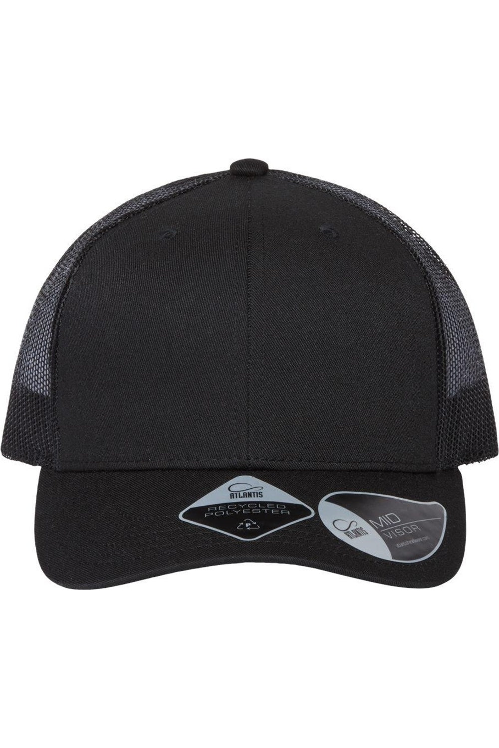 

Atlantis Headwear Экологичная кепка дальнобойщика, черный/черный