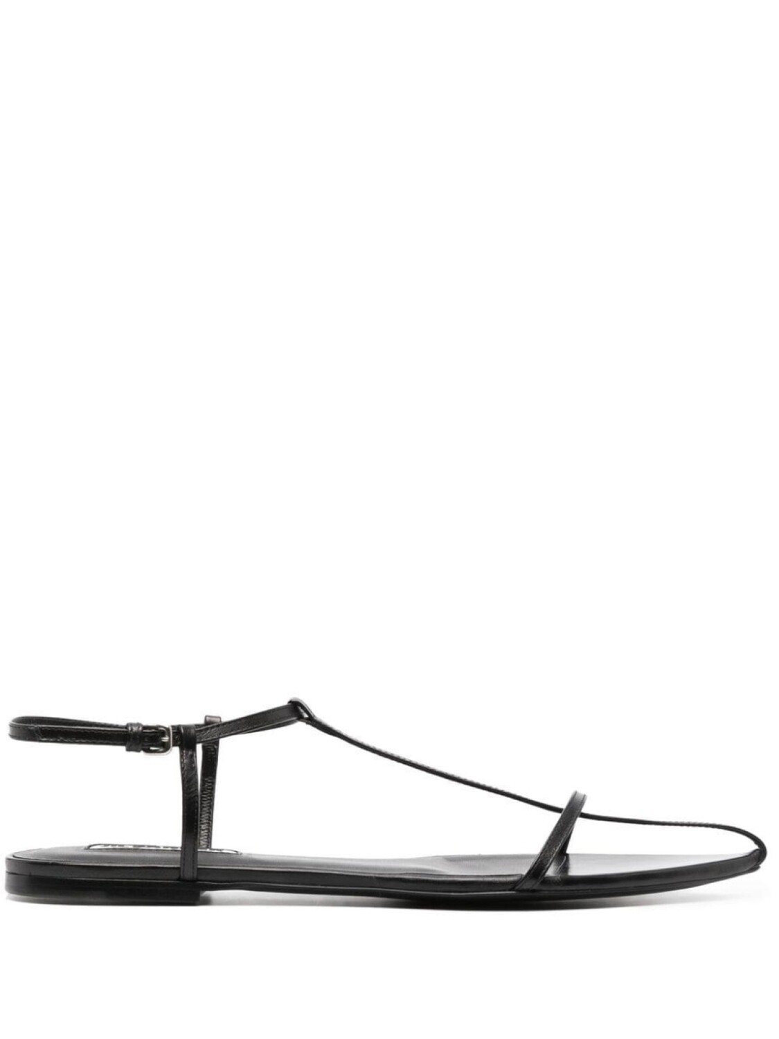 

Jil Sander сандалии Thong с ремешком на щиколотке, черный