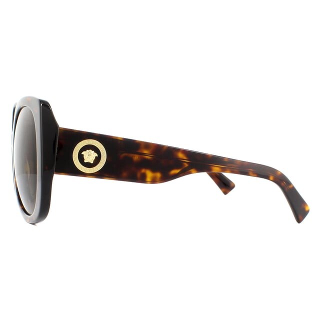 Солнцезащитные очки ve4387 108/73 гавана темные Versace, коричневый — фото 3