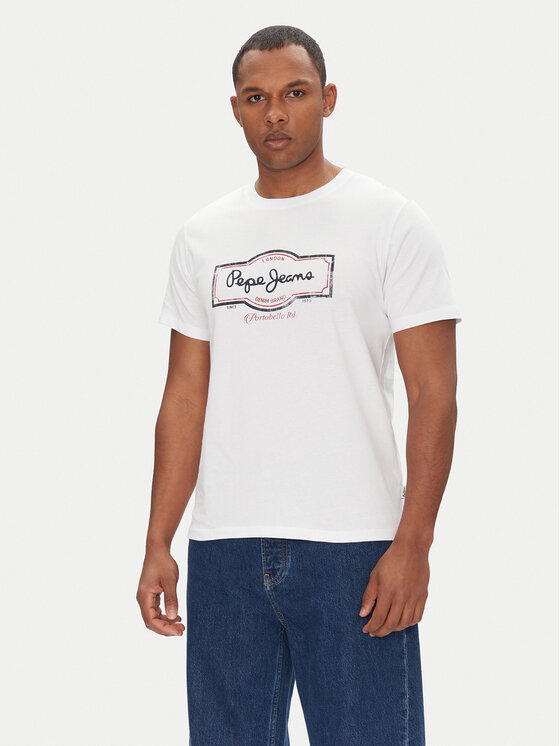 

Футболка обычного кроя Daxton PM509786 Pepe Jeans, белый