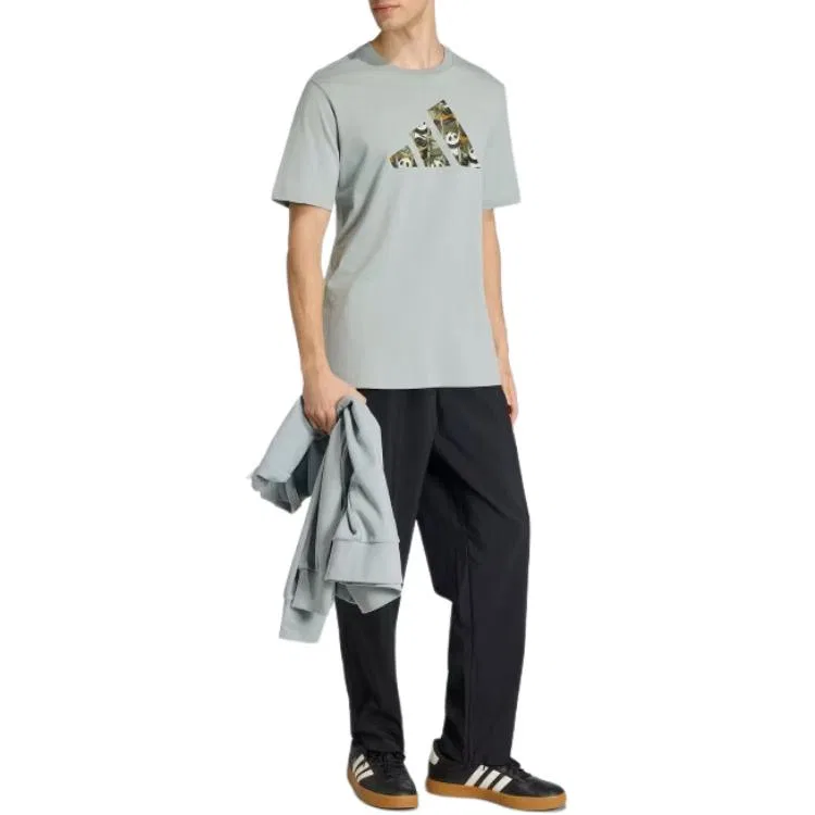 Футболка мужская M PANDA C CAM Adidas, Light Gray Green — фото 3