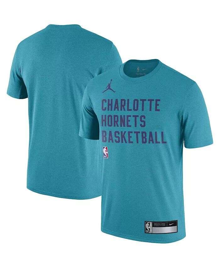 

Мужская футболка с принтом «Charlotte Hornets Sideline Legend Performance Practice» 2023/24 цвета «бирюзовый» Jordan