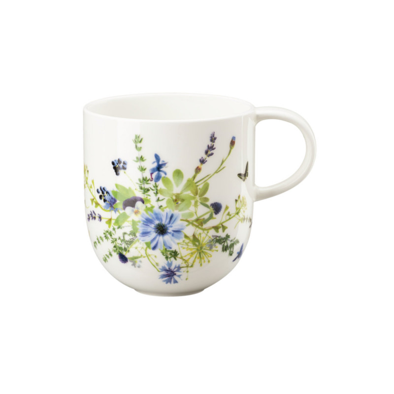 

Кружка Brillance Grand Air с ручкой Bleue 0,34 л Rosenthal, белый/красочный