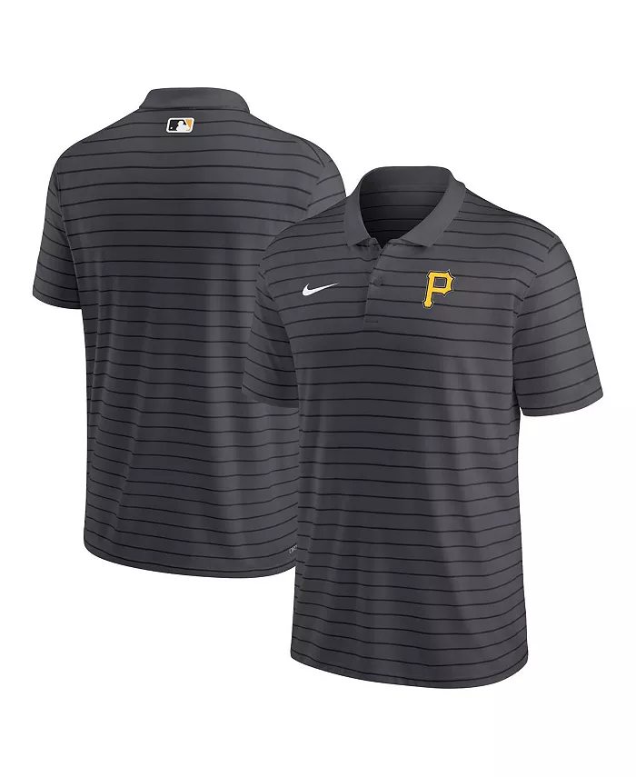 

Мужская поло Victory Striped Performance из коллекции Authentic Collection Pittsburgh Pirates в цвете charcoal Nike